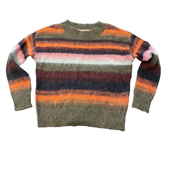 Adyson Parker Pullover Lightweight Striped Multicolor Sweater XS Casual Preppy - Picture 1 of 7